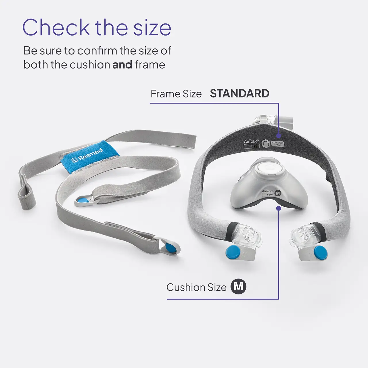Resmed AirTouch™ F30i Comfort Frame & Elbow - Image 10