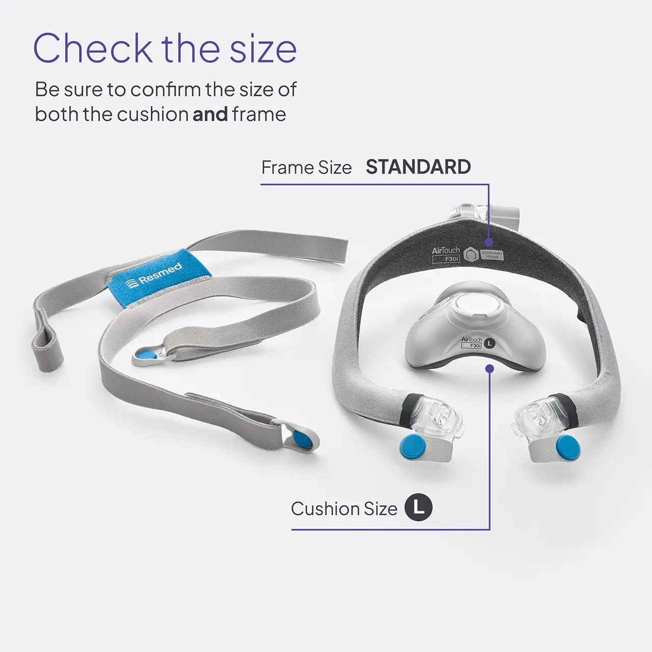 Resmed AirTouch™ F30i Comfort Frame & Elbow - Image 11