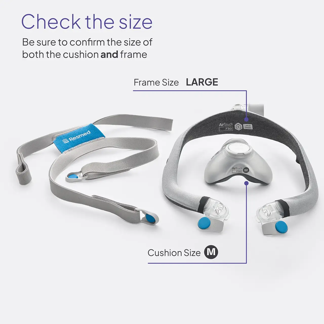 Resmed AirTouch™ F30i Comfort Frame & Elbow - Image 12