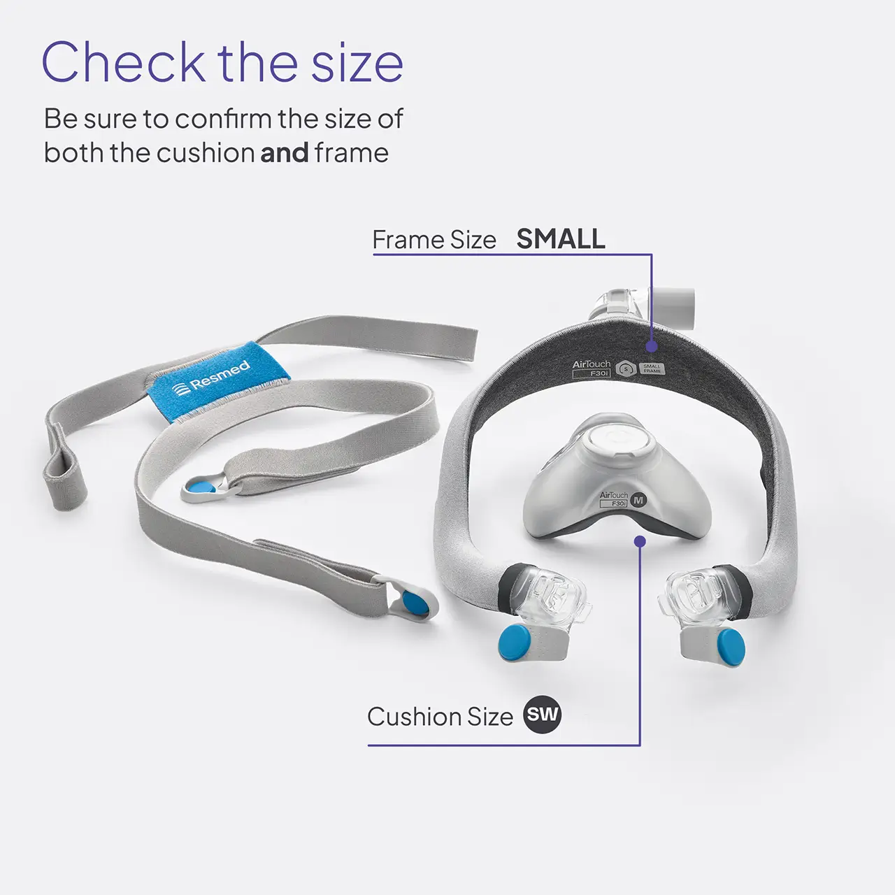 Resmed AirTouch™ F30i Comfort Frame & Elbow - Image 8